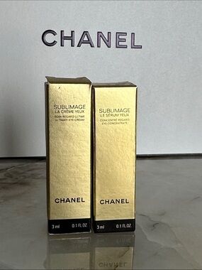 CHANEL Sublimage Eye Cream & Serum Duo - Gold 3ml 0.1 Fl oz each